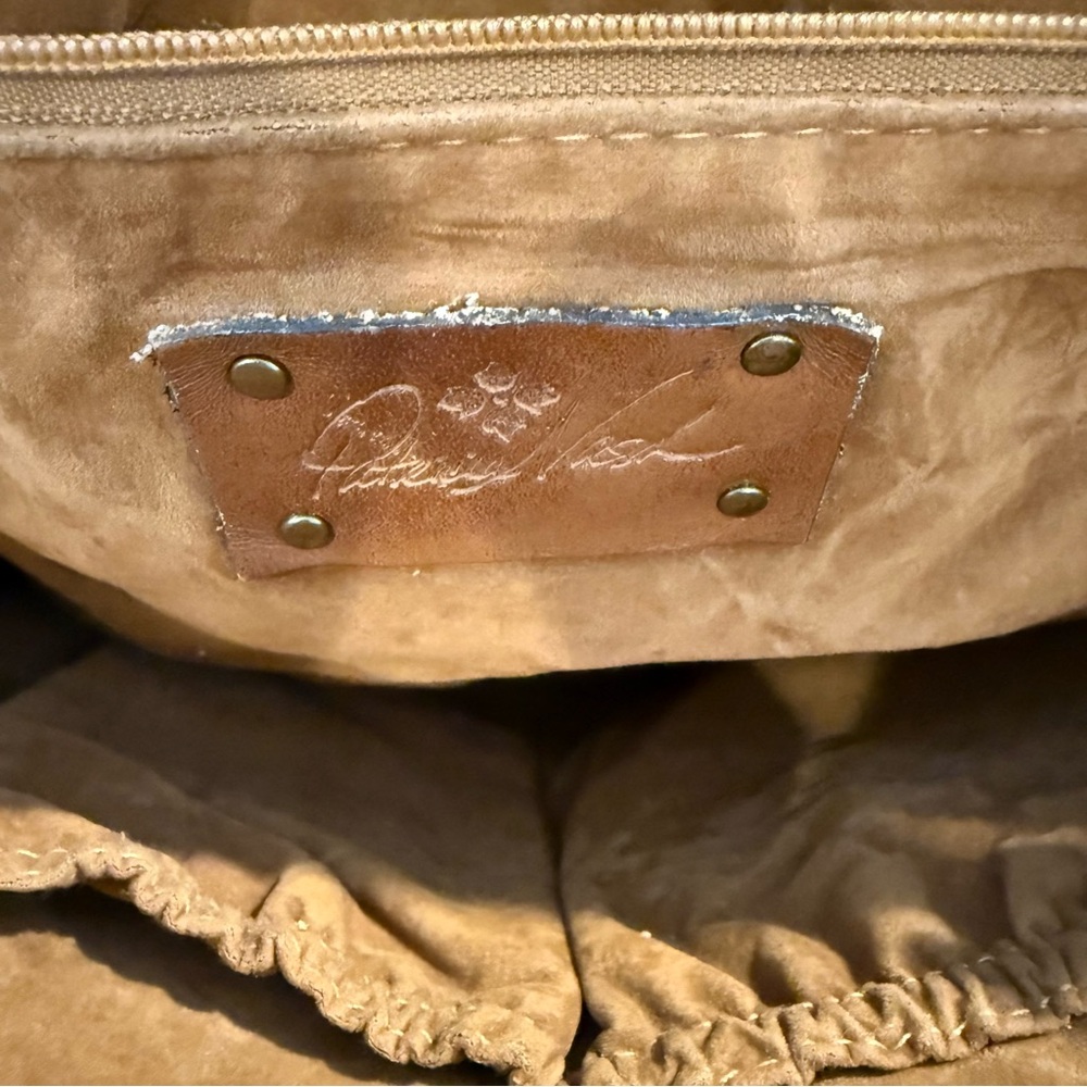 Patricia Nash Map Leather Tote Vintage Inspired Old World Travel Bag Pre-owned - Picture 10 of 16